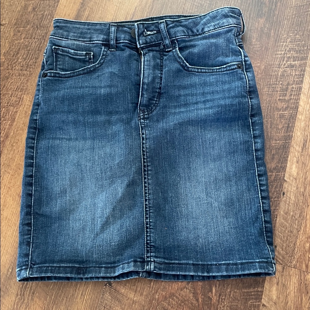 Express Blue Denim Skirt